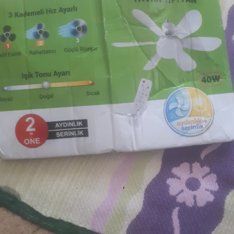 Ventus Tavan Fan Kumandası Eksik, Ücret İadesi Talebi