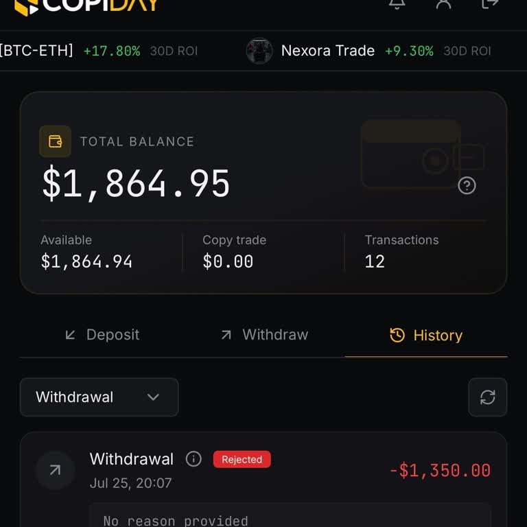 Copiday'de Para Çekme Kısıtlaması Ve 1.864,95 Dolar İade Talebi