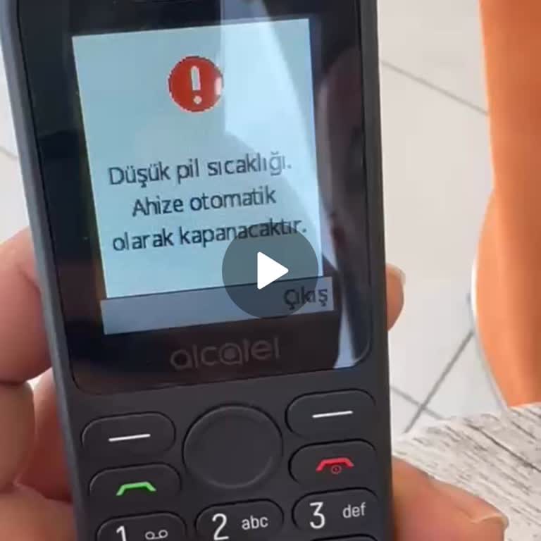 Alcatel Telefon Düşük Pil Sıcaklığı Nedeniyle Kapanması Haksız Batarya Ücreti Talebi