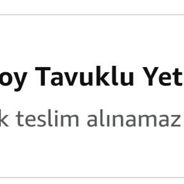 Teslim Edilmeyen Sipariş İçin İade Reddedildi