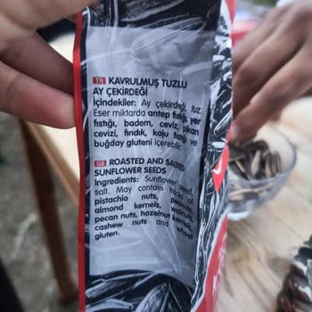 Tuzlu Etiketi Yanıltıcı Çekirdek Tuzsuz Çıktı