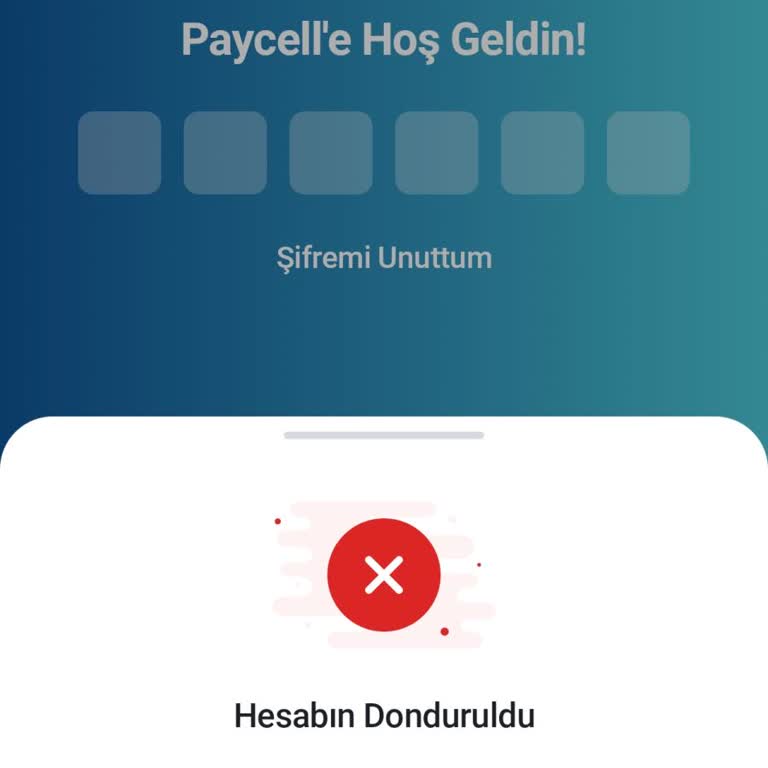 Hesabım Donduruldu, Giriş Yapamıyorum Ve Açıklama Bekliyorum