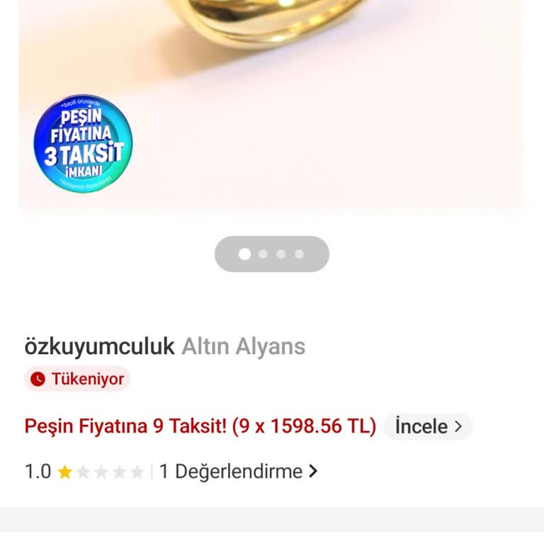 Trendyol'da Altın Alyans İadesi Reddi Ve Fiyat Farkı