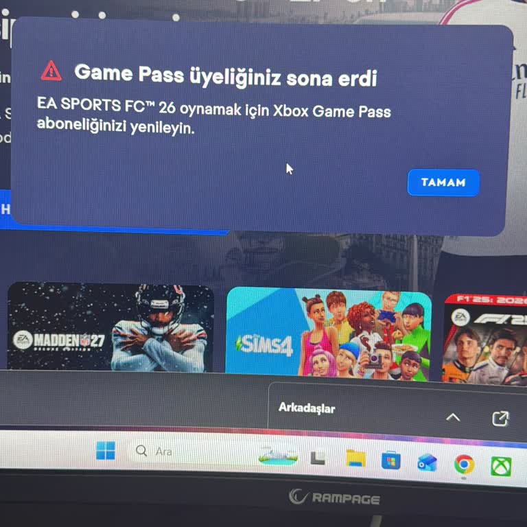 Alınan Xbox Game Pass Ultimate Üyeliği Süresi Dolmuş Ve Destek Vermiyor, İade Talep Ediyorum