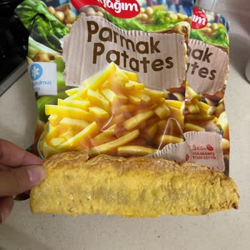 BİM Şubesinde Mutfağım Dondurulmuş Patates İçinde Plastik Benzeri Yabancı Madde