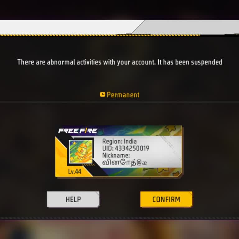 Free Fire UID Permanently Banned Without Cheats