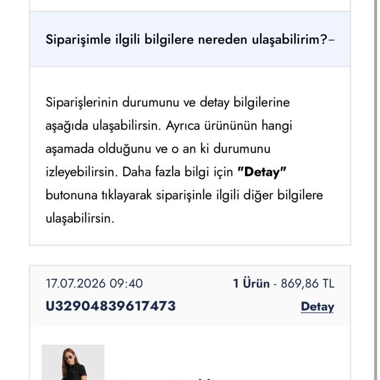 U. S Polo Ve Gratis Siparişlerimin Cargox Tarafından Teslim Edilmemesi