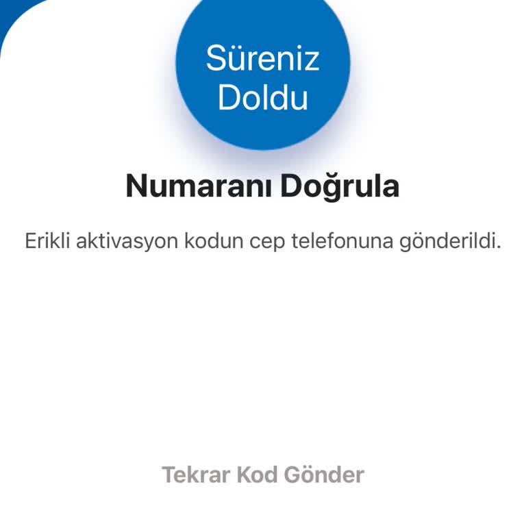 SMS Doğrulama Süresi Dolduğundan Su Siparişi Verilemedi