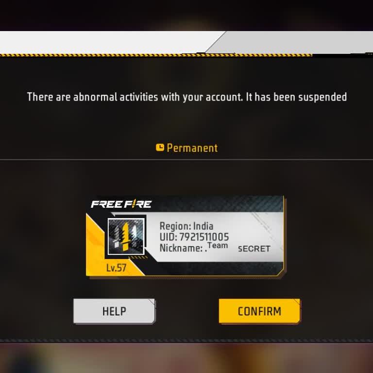 Free Fire Permanent Ban for Abnormal Activities – Appeal