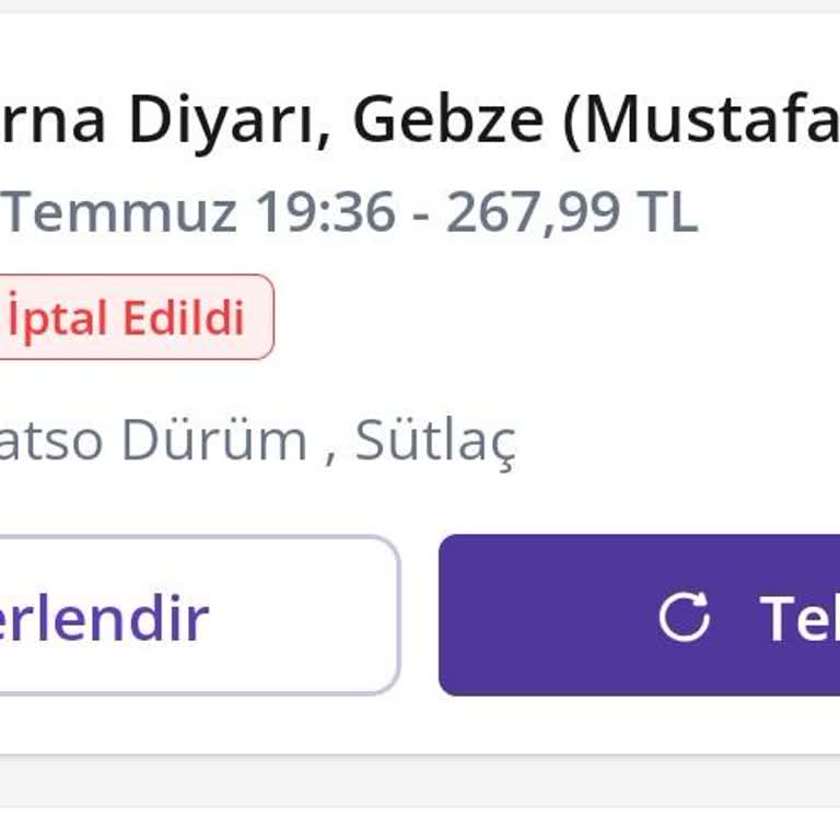 Kurye Siparişimi Anında İptal Etti, Getir Müşteri Hizmetleri İade Reddetti