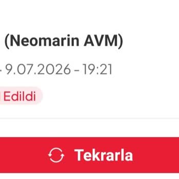 Tıkla Gelsin'de Neomarin AVM Restoranlarının Gerekçesiz Sipariş İptalleri