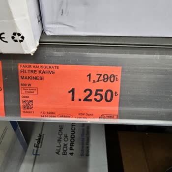 Etiket Fiyatı 1.250 TL Olarak Gösterilirken Kasada 1.790 TL Ücret Talebi