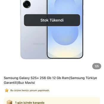 Epttavm'den Gelen Samsung Galaxy S25+ Telefonun Kullanılmış Olması