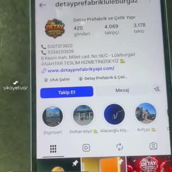 Detay Prefabrik Ve Dekorasyon Sadece Sözleşme Yazıyorlar, Asla Hizmet Vermiyorlar!