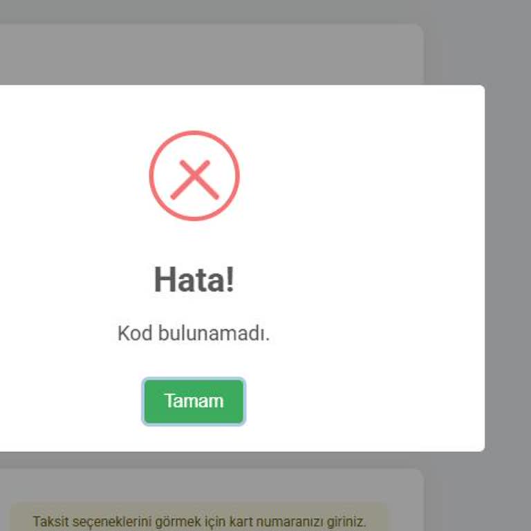 Biletini Al Kampanyasında Kod Bulunamadı Hatası Ve Fatura İndirimi Talebi