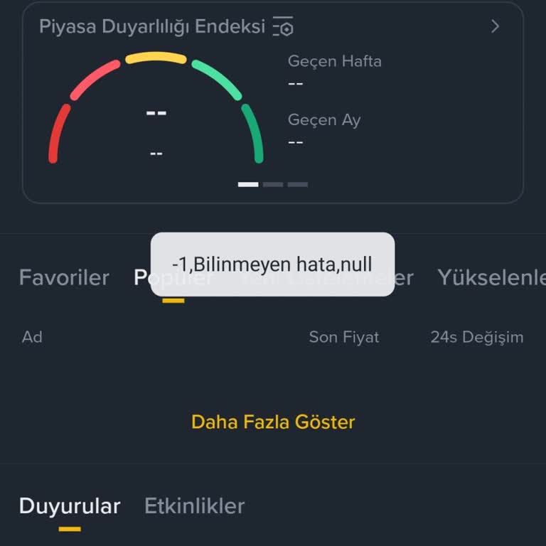 Binance TR Uygulamasında Operatör Değişikliği Sonrası Giriş Hatası
