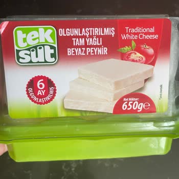 Teksüt Tam Yağlı Beyaz Peynirde Ekşi Koku Ve Plastik Tat