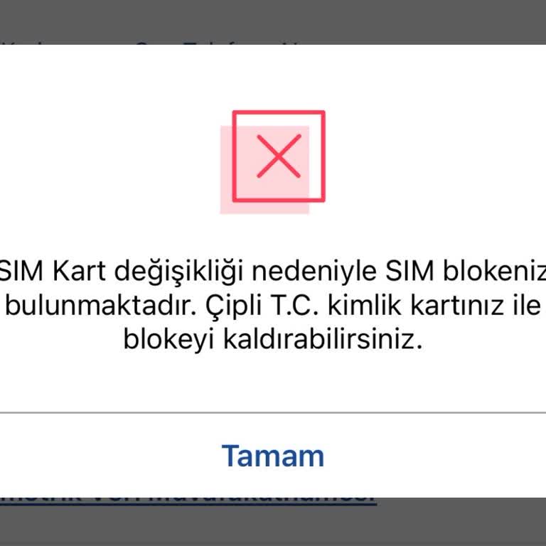 Türkcell Hattımda Sim Bloke Engeli Banka İşlemlerini Engelliyor