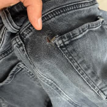 Mavi Pro Denim Pantolonlar Aynı Bölgeden Hızlıca Yırtıldı, Kalite Sorunu