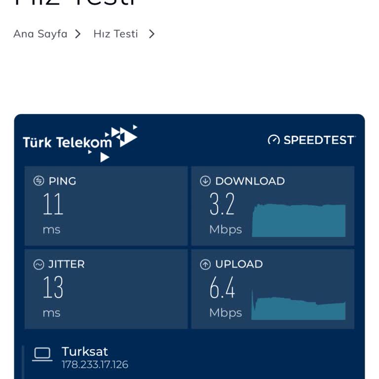 Türksat Kablo Net’te Sürekli Kesintiler Ve Söz Verilen 50 Mbps Hıza Ulaşamama