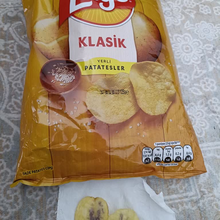 Lay's Cips Paketi İçinde Boya Lekeli Cipsler