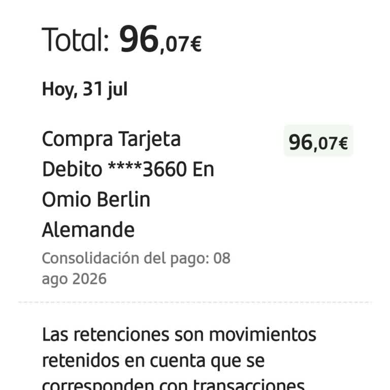 Billete comprado en Omio no recibido, exijo solución o reembolso