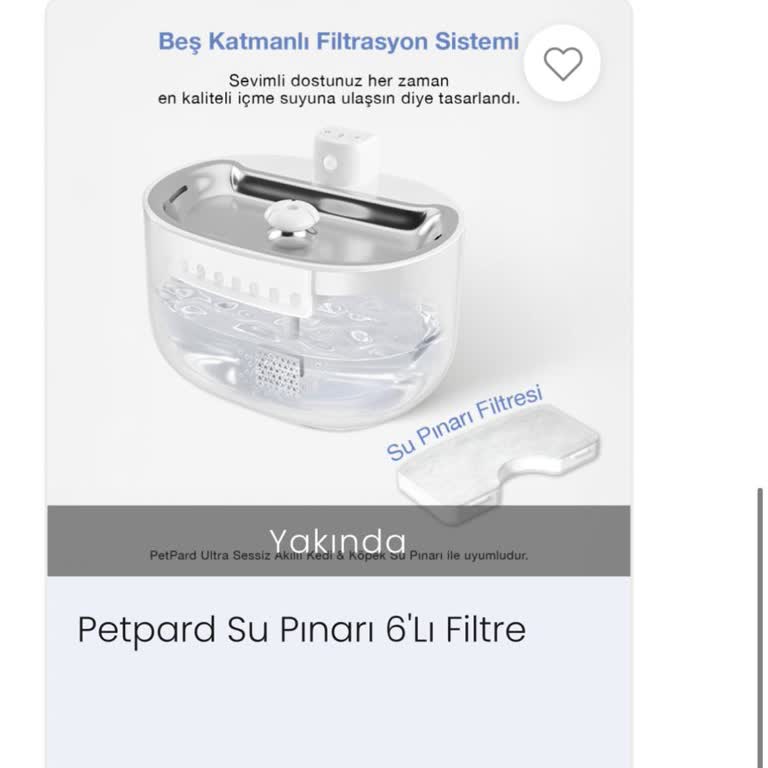 Fakir Petpard Su Pınarı Filtre Stok Kıtlığı Tüketiciyi Mağdur Ediyor