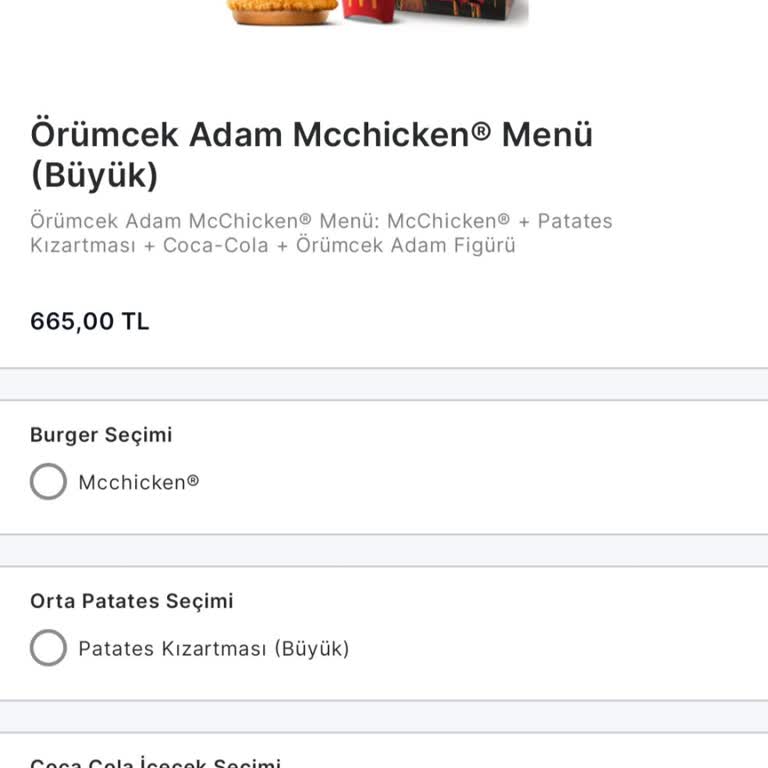 Siparişte Örümcek Adam Figürü Eksik