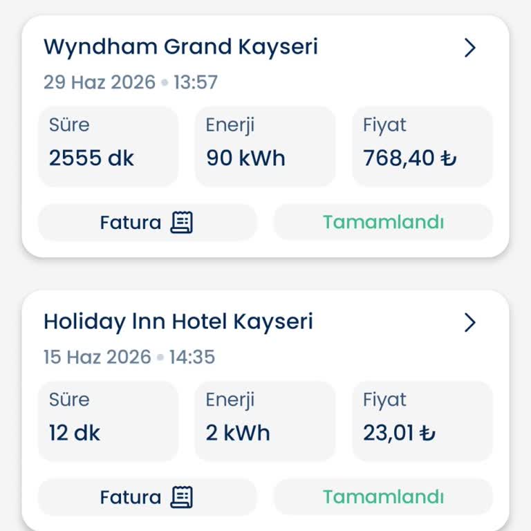 ZES Şarj İstasyonları Fiilen Kullanmadığım Süre ve Enerji Hesabıma Yansıtılmış