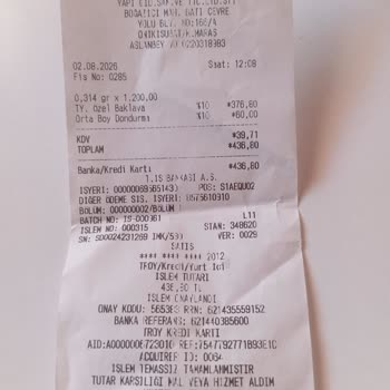 Akdo Dondurma Evi Kuru Baklavanın Tadında Tuhaflık Olması