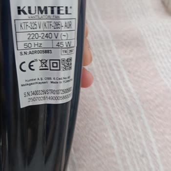 Kumtel Vantilatör Parçası Kendi Kendine Kırıldı, Ücretsiz Değişim Talebi