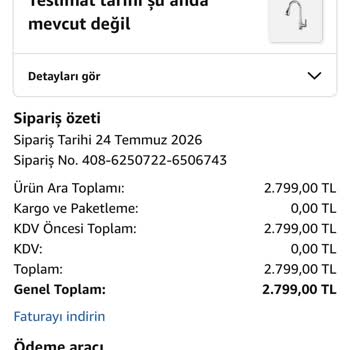 Teslim Edilmemiş Sipariş İçin Geri Ödeme Gecikmesi Ve Gereksiz Rapor Talebi