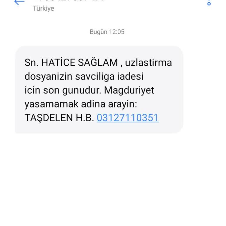 Kişisel Telefonuma Gelen Baskı Yapan Yanıltıcı Dava SMS'leri