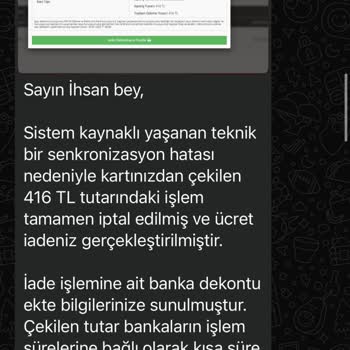Yetkisiz Kart İşlemi Ve Yetersiz Açıklama