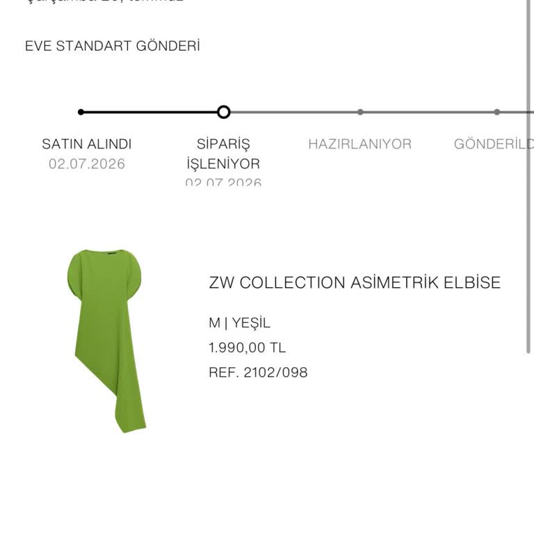 Zara'dan Siparişim Kargoya Verilmedi, Bilgi Verilmiyor