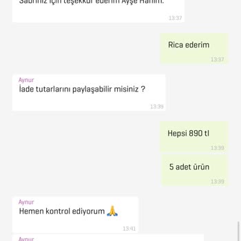 Zara Online Alışveriş İadesinde Eksik 890 TL Geri Ödeme