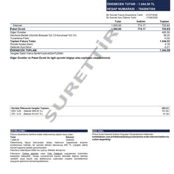 Faturamda Açıklamasız 800 TL Kapama Bedeli Ve Canlı Müşteri Teması İmkânsızlığı