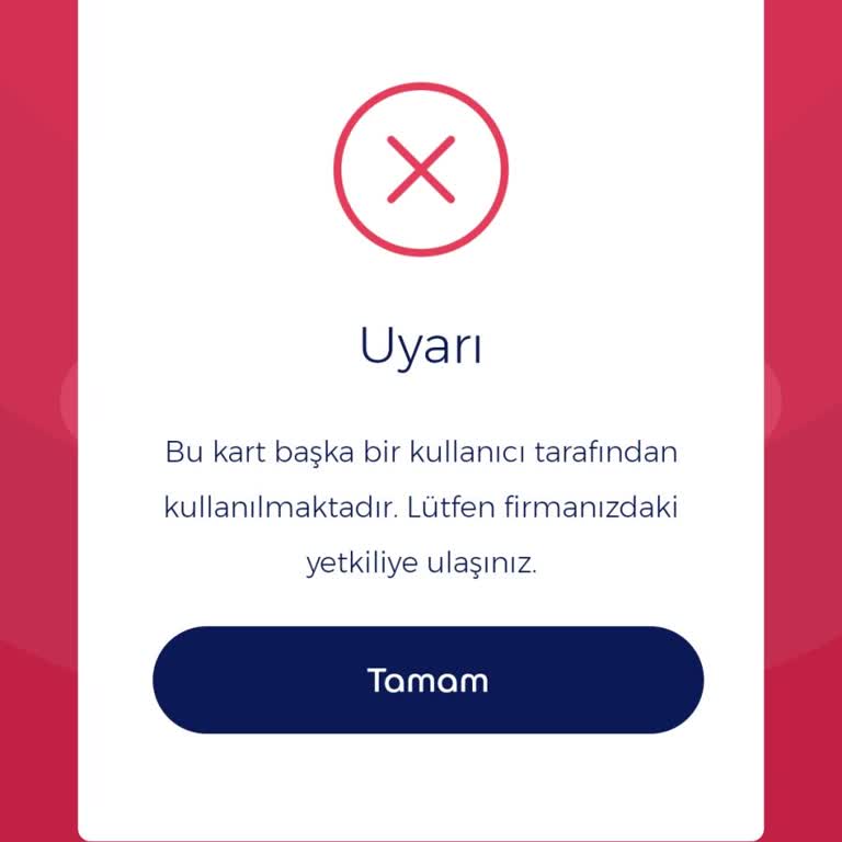 Kartım Başka Kullanıcı Tarafından Kullanılıyor Ve Müşteri Desteği Bulamıyorum