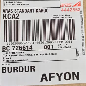 Aras Kargo Kaybolan Gönderi Tazminatı Reddedildi