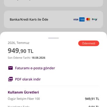 İnternet Kesintisi İçin Haksız Faturanın Düzeltilememesi Ve Müşteri Hizmetlerine Ulaşılamaması