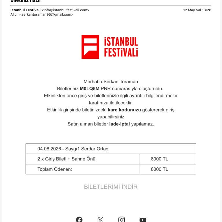 Serdar Ortaç Saygı 1 Konsepti Tek Taraflı Değiştirildi Ve Tam İade Talep Edildi