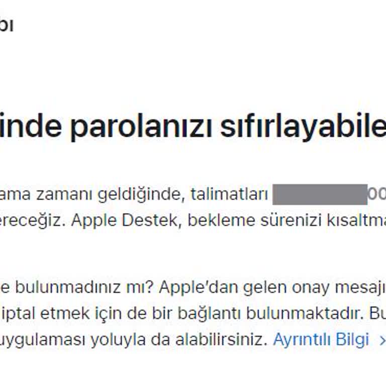 Apple Cihazı Aniden Kapanıyor Ve Parola Sıfırlama Bekleme Süresi Uzun