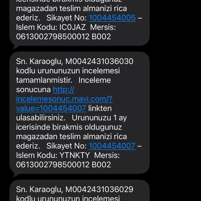Kayseri Form AVM Mavi Mağazasında Renk Solması Şikayetim Reddedildi, Değişim Talep Ediyorum