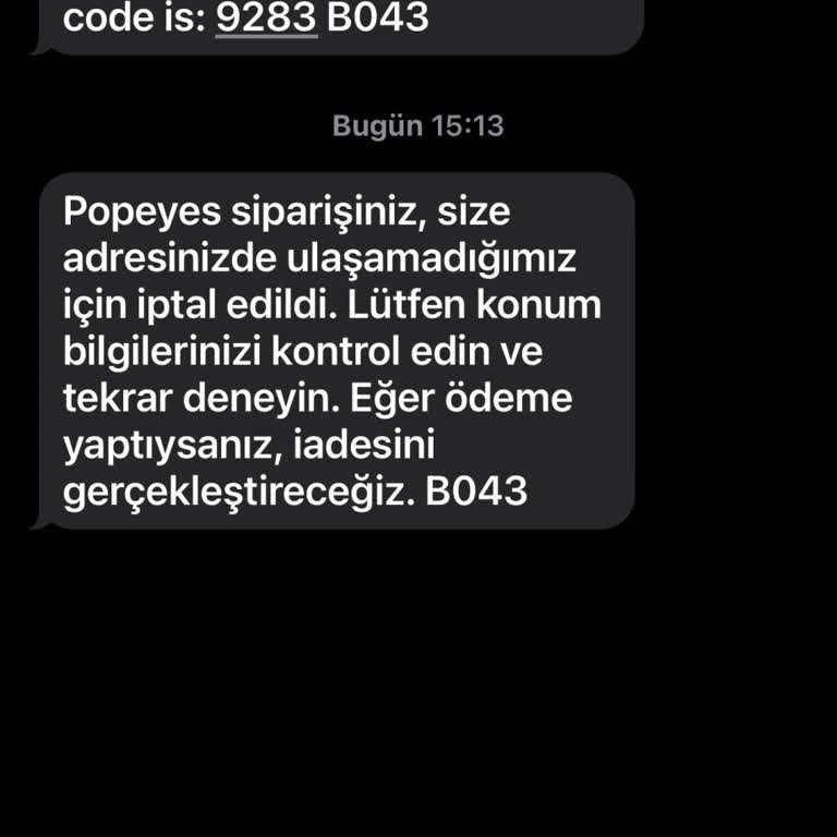Telefon Araması Yok, Sipariş Yanıltıcı Şekilde İptal Edildi