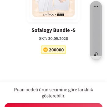 Aynı Gün Puan Artışı Nedeniyle Hediye Ürünü Alamama