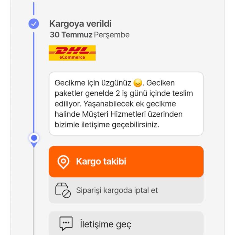 DHL Kargo Teslimat Gecikmesi Ve Çelişkili Bilgilendirme