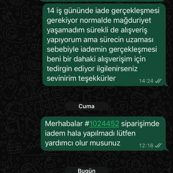 İade Ödemesi Gecikmesi Ve Cevapsız Müşteri Hizmetleri