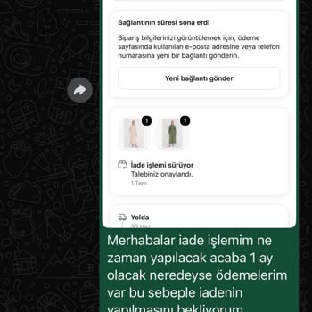 İade Ödemesi Gecikmesi Ve Cevapsız Müşteri Hizmetleri
