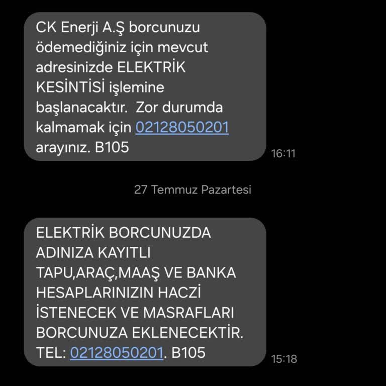 Unicollect'ten Yanlış Borç Bildirimi Ve Tehdit SMS'lerine İtiraz