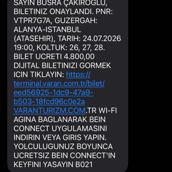 Varan Turizm'de Çocuklu Seyahatimiz Alakasız Koltuklar Ve Konforsuz Yolculuk